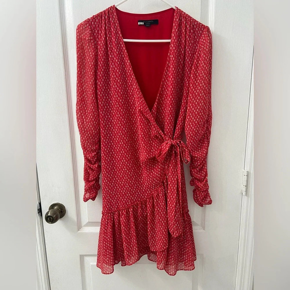 ALL SAINTS heart chiffon wrap dress (Size S) - Picture 5 of 13